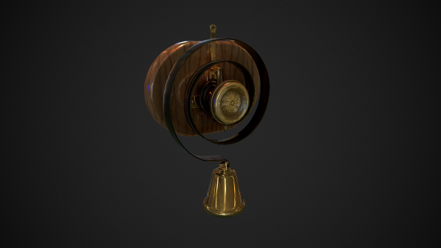 servants bell low-poly 3D Модель .c4d .max .obj .3ds .fbx .stl .blend 