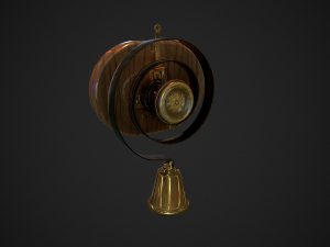 servants bell low-poly 3D Model