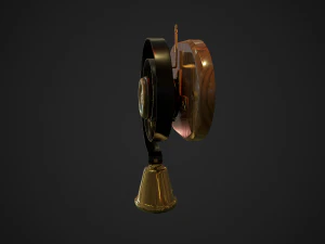 campana de sirvientes de baja poli Modelo 3D