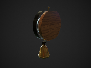 servants bell low-poly 3D Модель