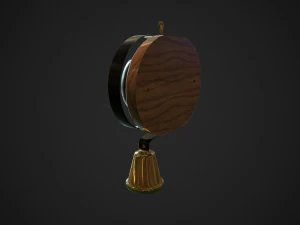 campana de sirvientes de baja poli Modelo 3D