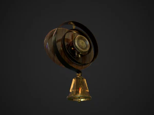 campana de sirvientes de baja poli Modelo 3D