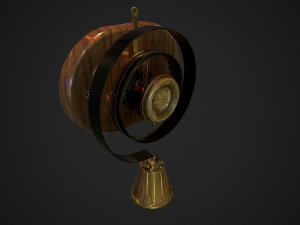 servants bell low-poly 3D Модель