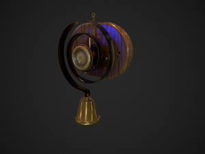 servants bell low-poly 3D Модель