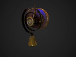 campana de sirvientes de baja poli Modelo 3D