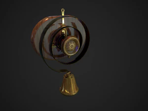 campana de sirvientes de baja poli Modelo 3D