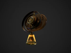 campana de sirvientes de baja poli Modelo 3D