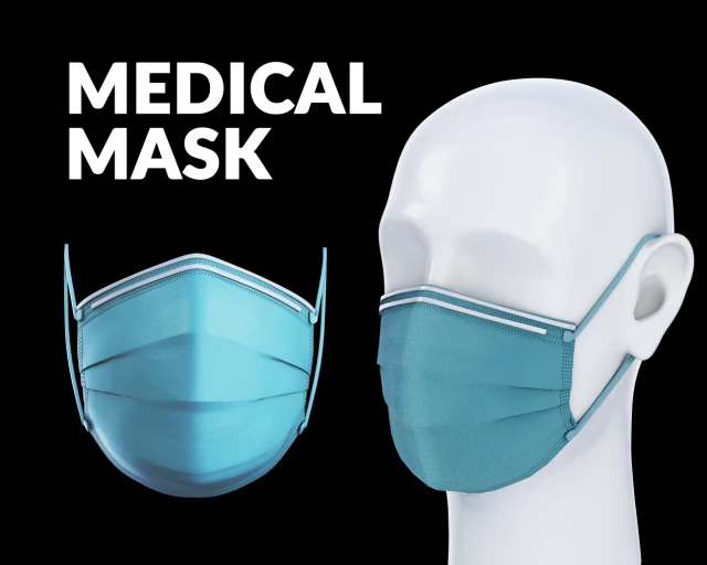 medisch - chirurgisch gezichtsmasker met nephoofd 3D Model .c4d .max .obj .3ds .fbx .stl .blend