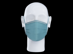 medical - surgical face mask with dummy head Modelo 3D