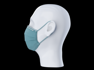 medical - surgical face mask with dummy head Modelo 3D