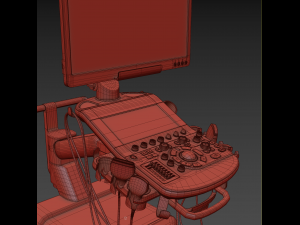 ultrasound machine - toshiba aplio i800 3D Model