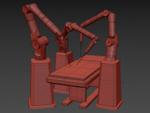 robot surgery machine 3D Model