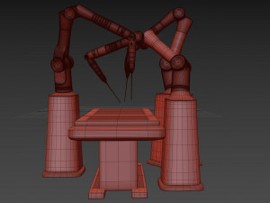 robot surgery machine 3D Model