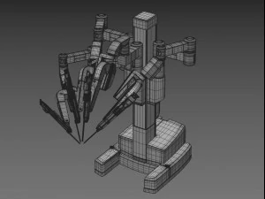sistema rob&oacute;tico quir&uacute;rgico da vinci si Modelo 3D