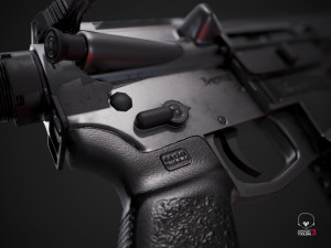 mkgs banshee - pbr game ready model vr-ar low-poly 3D Модель