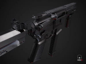mkgs banshee - pbr game ready model vr-ar low-poly 3D Model