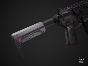 mkgs banshee - pbr game ready model vr-ar low-poly 3D Модель