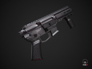mkgs banshee - pbr game ready model vr-ar low-poly 3D Модель