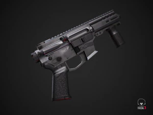 mkgs banshee - pbr game ready model vr-ar low-poly 3D Model
