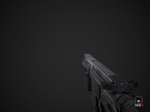 mkgs banshee - pbr game ready model vr-ar low-poly 3D Модель
