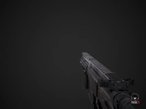 mkgs banshee - pbr game ready model vr-ar low-poly 3D Model