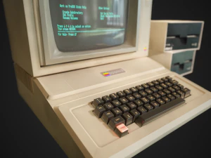 apple ii computer - pbr game ready model vr-ar low-poly 3D Model