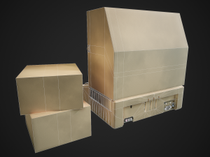 apple ii computer - pbr game ready model vr-ar low-poly 3D Model