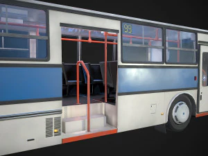 ikarus bus low-poly 3D Model