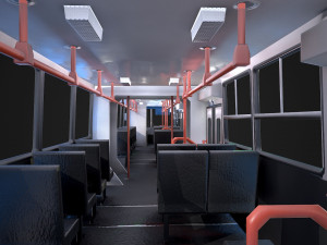 ikarus bus low-poly 3D Model