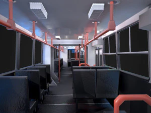 ikarus bus low-poly 3D Model