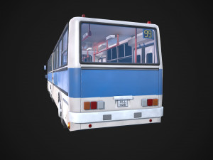 ikarus bus low-poly 3D Model