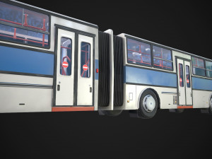 ikarus bus low-poly 3D Model
