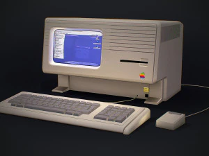 apple macintosh xl old computer low-poly 3D Model