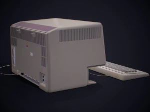 apple macintosh xl old computer low-poly 3D Model