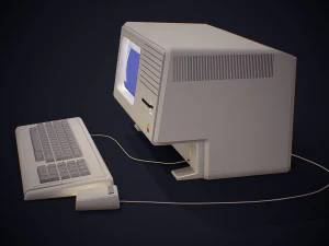 apple macintosh xl old computer low-poly 3D Model