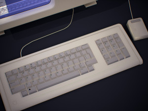 apple macintosh xl old computer low-poly 3D Model