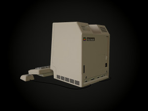 apple macintosh 128k retro computer low-poly 3D Model