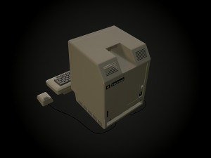 apple macintosh 128k retro computer low-poly 3D Model