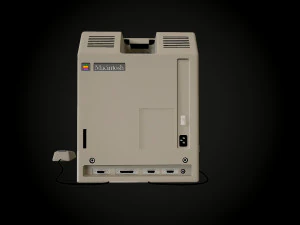 apple macintosh 128k retro computer low-poly 3D Model