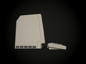 apple macintosh 128k retro computer low-poly 3D Model