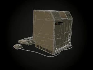 apple macintosh 128k retro computer low-poly 3D Model
