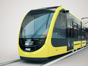 caf urbos tram 4k texture pbr ready low-poly  3D Model