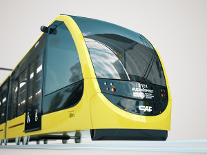 caf urbos tram 4k texture pbr ready low-poly Modelo 3D