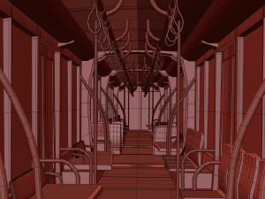 caf urbos tram 4k texture pbr ready low-poly Modelo 3D