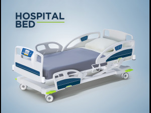 modern hospital bed  3D Models