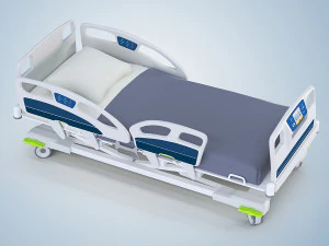 cama de hospital moderna Modelo 3D