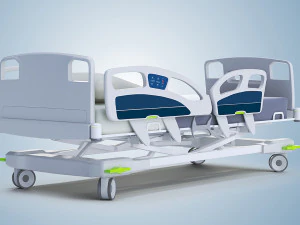 cama de hospital moderna Modelo 3D