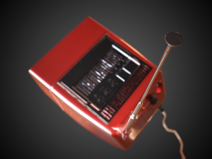 game ready ar vr old russian tv 4k textures low-poly 3D Model