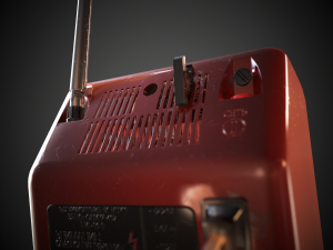 game ready ar vr old russian tv 4k textures low-poly 3D Model
