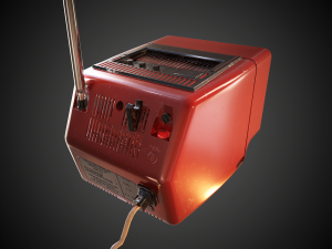 game ready ar vr old russian tv 4k textures low-poly 3D Model